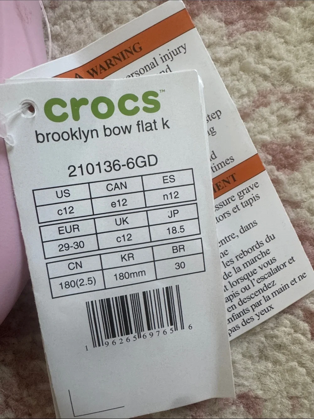 CROCS lightweight pink